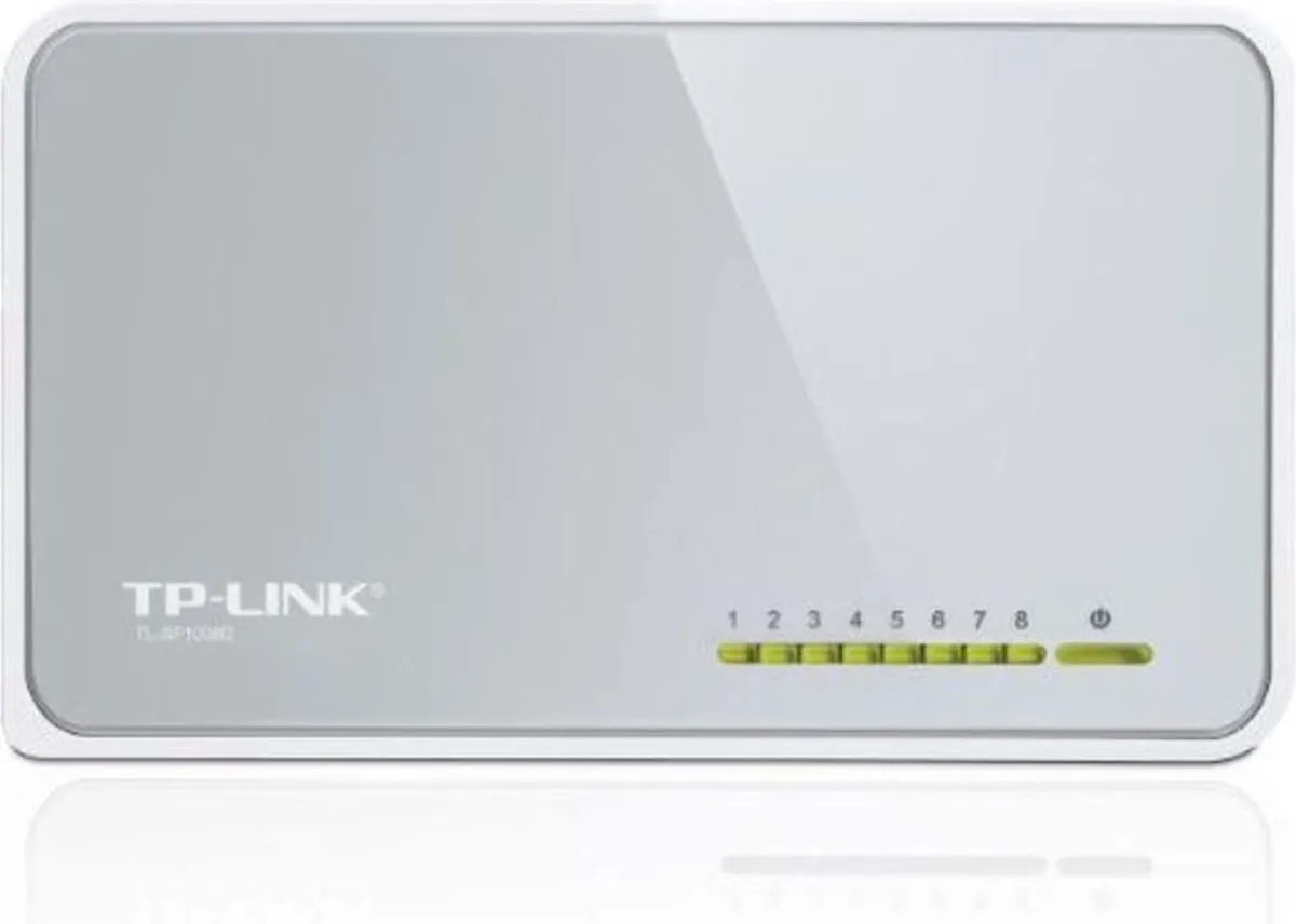TP-Link TL-SF1008D Netwerk Switch 8x 10/100Mbps - Wit