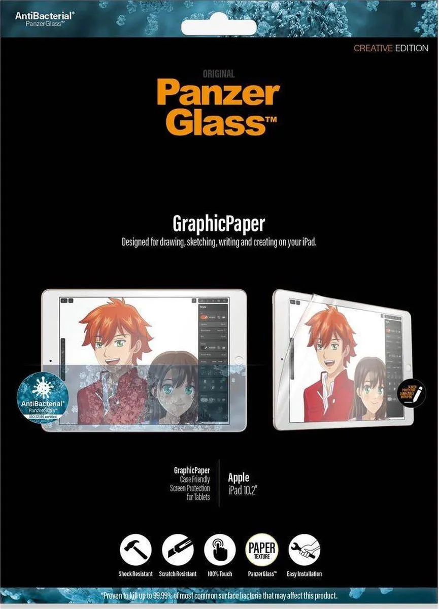 PanzerGlass GraphicPaper PZ-2733 Schermfolie - iPad 7/8/9 10.2" (2019-2021) - afbeelding 6 van 6