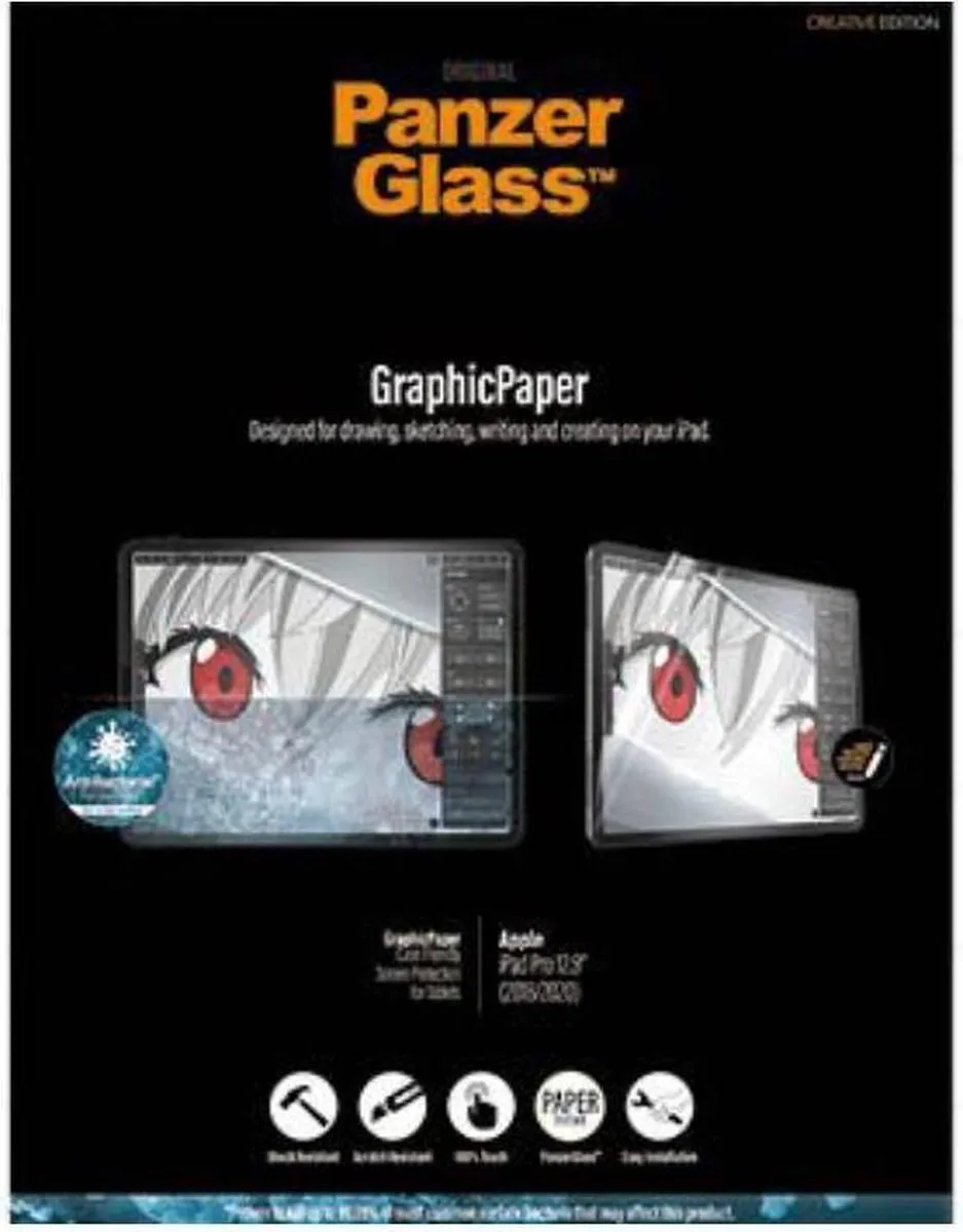 PanzerGlass GraphicPaper PZ-2733 Schermfolie - iPad 7/8/9 10.2" (2019-2021) - afbeelding 2 van 6