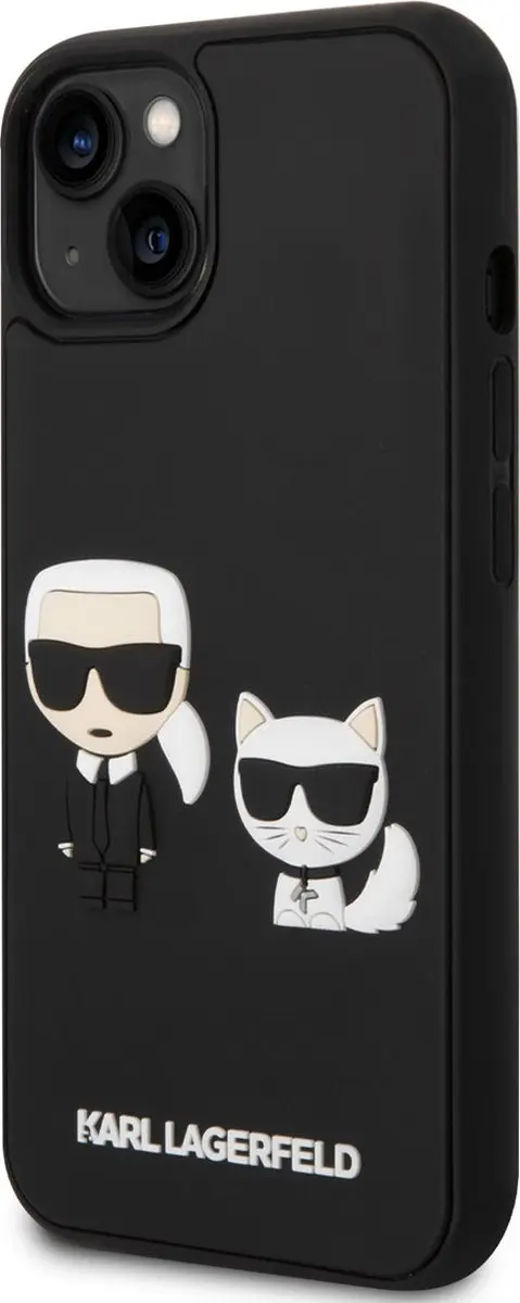 Karl Lagerfeld iPhone 14 Plus Telefoonhoesje - TPU Zwart - MagSafe