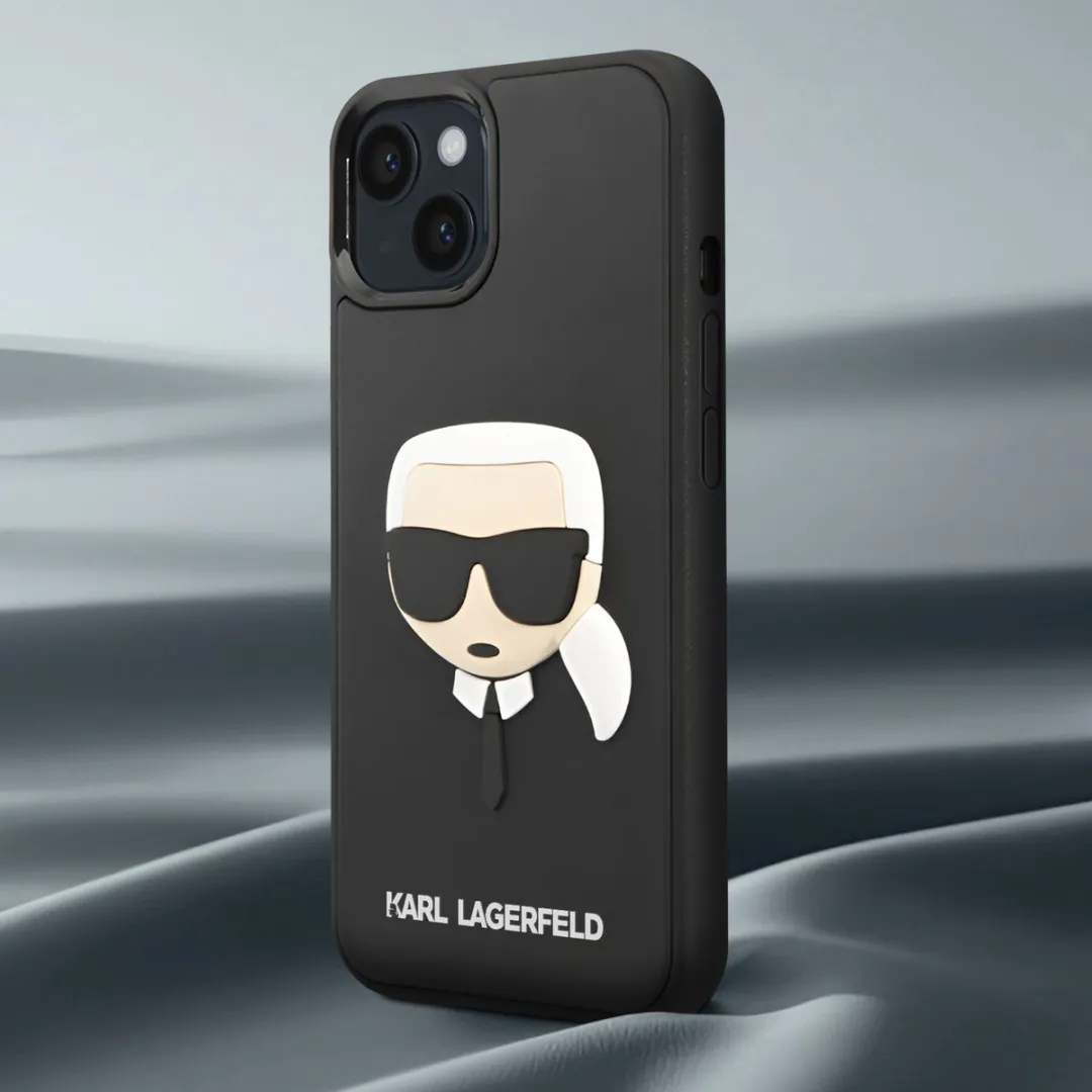 Karl Lagerfeld iPhone 14 Plus Telefoonhoesje - TPU Zwart - MagSafe