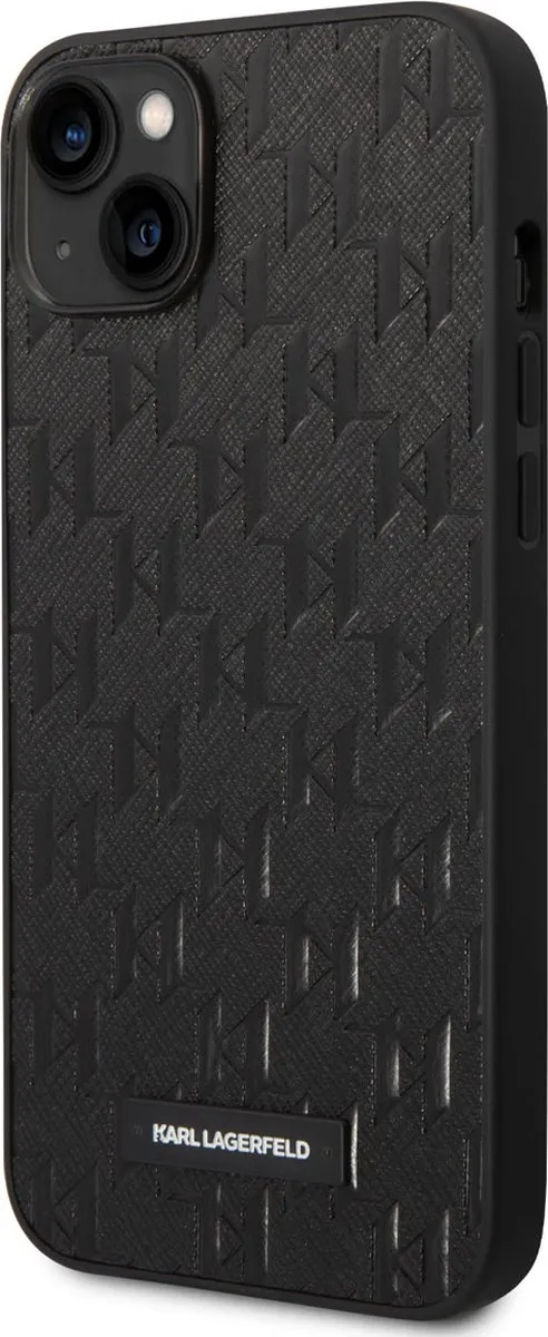 Karl Lagerfeld Saffiano Back Case - iPhone 14 Plus - Zwart - afbeelding 6 van 6