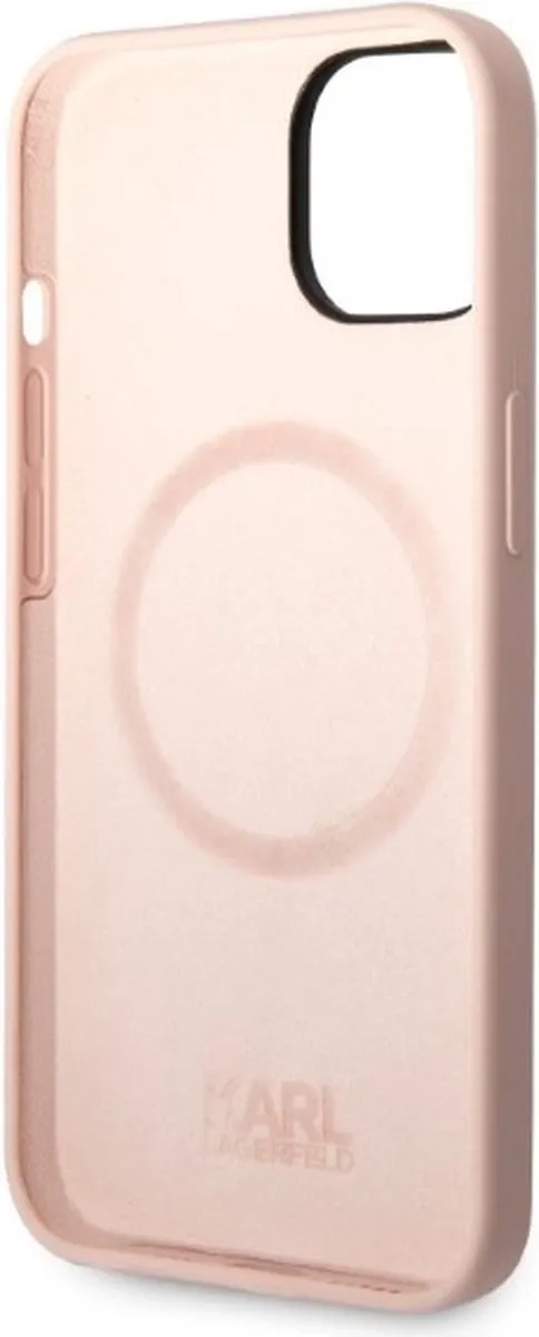Karl Lagerfeld KLHMP14MSNIKBCP iPhone 14 Plus Hoesje - Roze - Siliconen