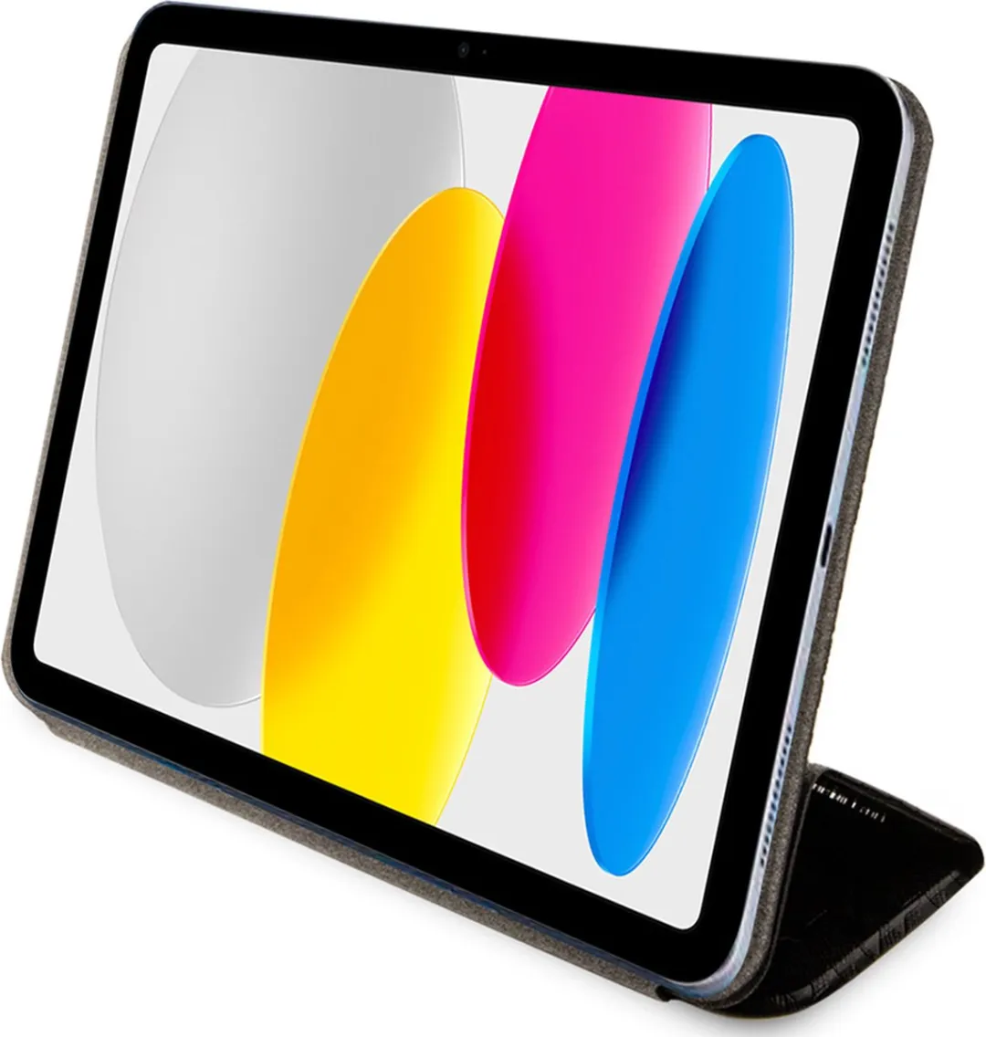 Karl Lagerfeld iPad Hoesje - Effen Zwart Kunstleer