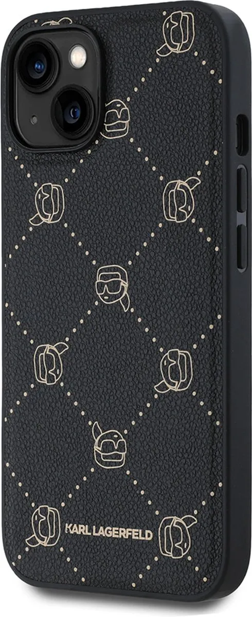 Karl Lagerfeld Backcase Hoesje iPhone 15 - Effen Zwart - 3666339257965 - afbeelding 6 van 6