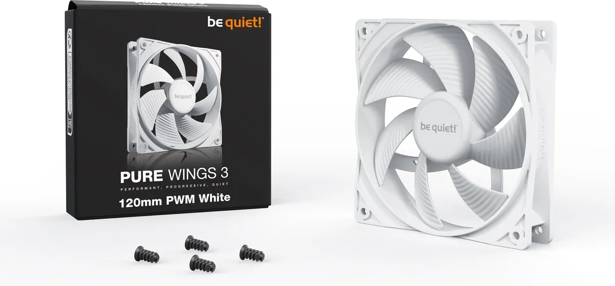 be quiet! Pure Wings 3 BL110 Ventilator 120mm - Wit