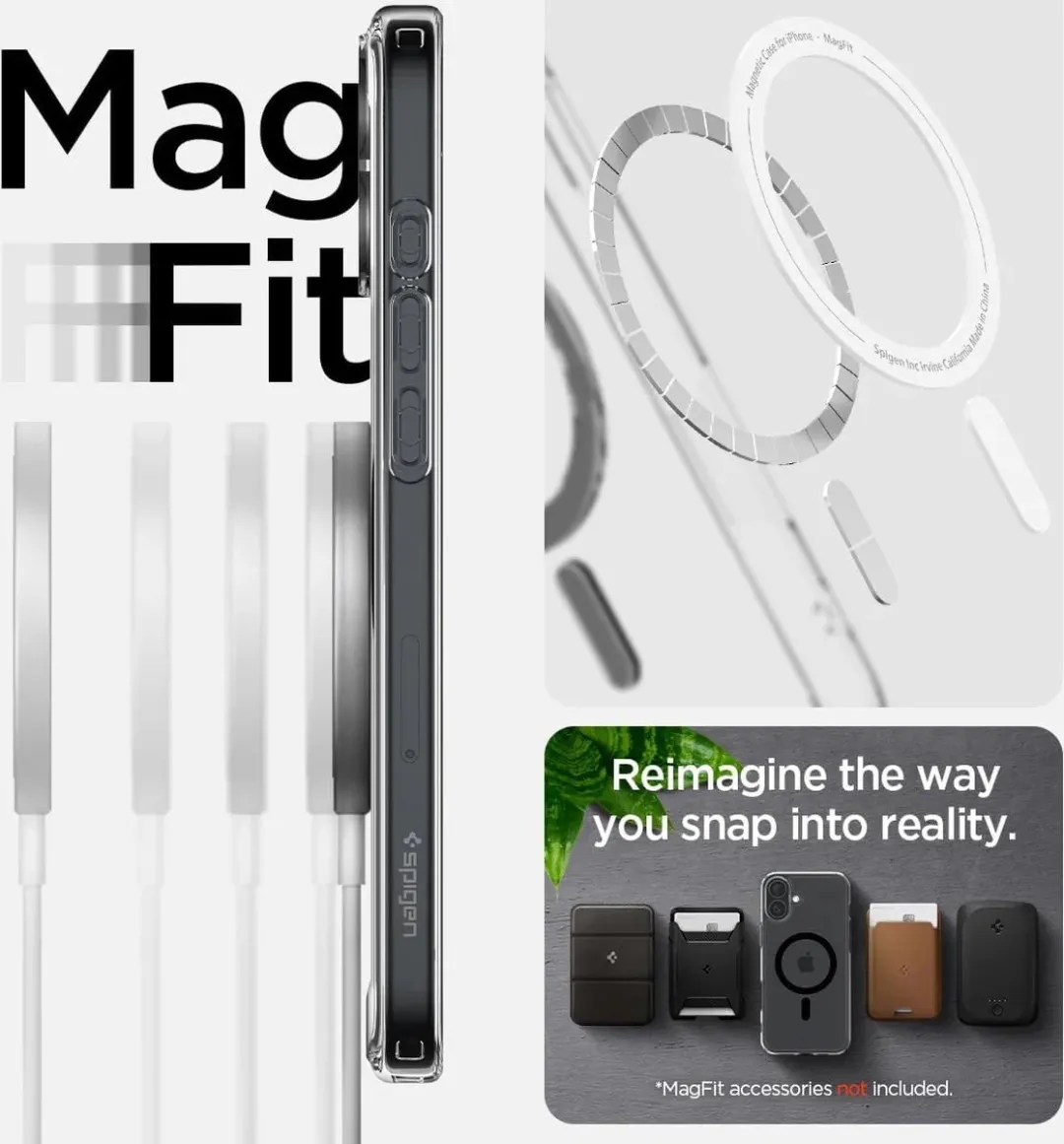 Spigen ACS06801 Back Cover Hoesje iPhone 16 - Zwart