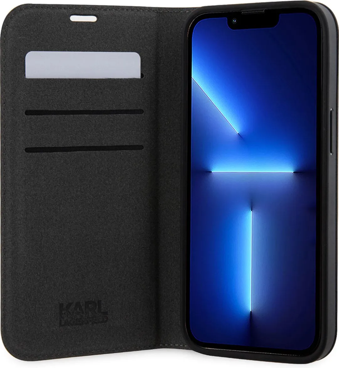 Karl Lagerfeld iPhone 14 Pro Hoesje 3666339122805 - Zwart