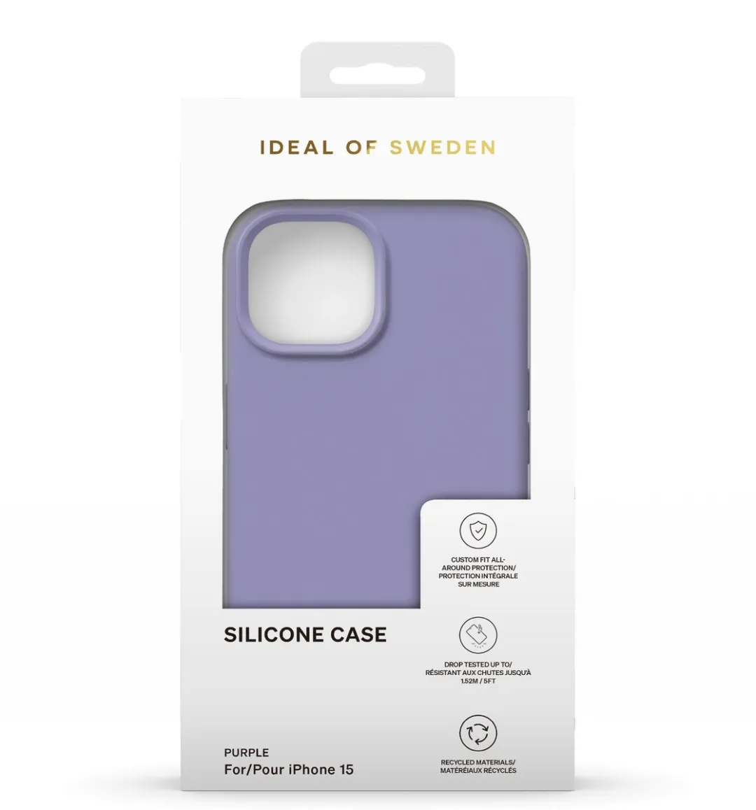 iDeal of Sweden Silicone Hoesje iPhone 15 - IDSIC-I2361-474 - Paars - afbeelding 4 van 5
