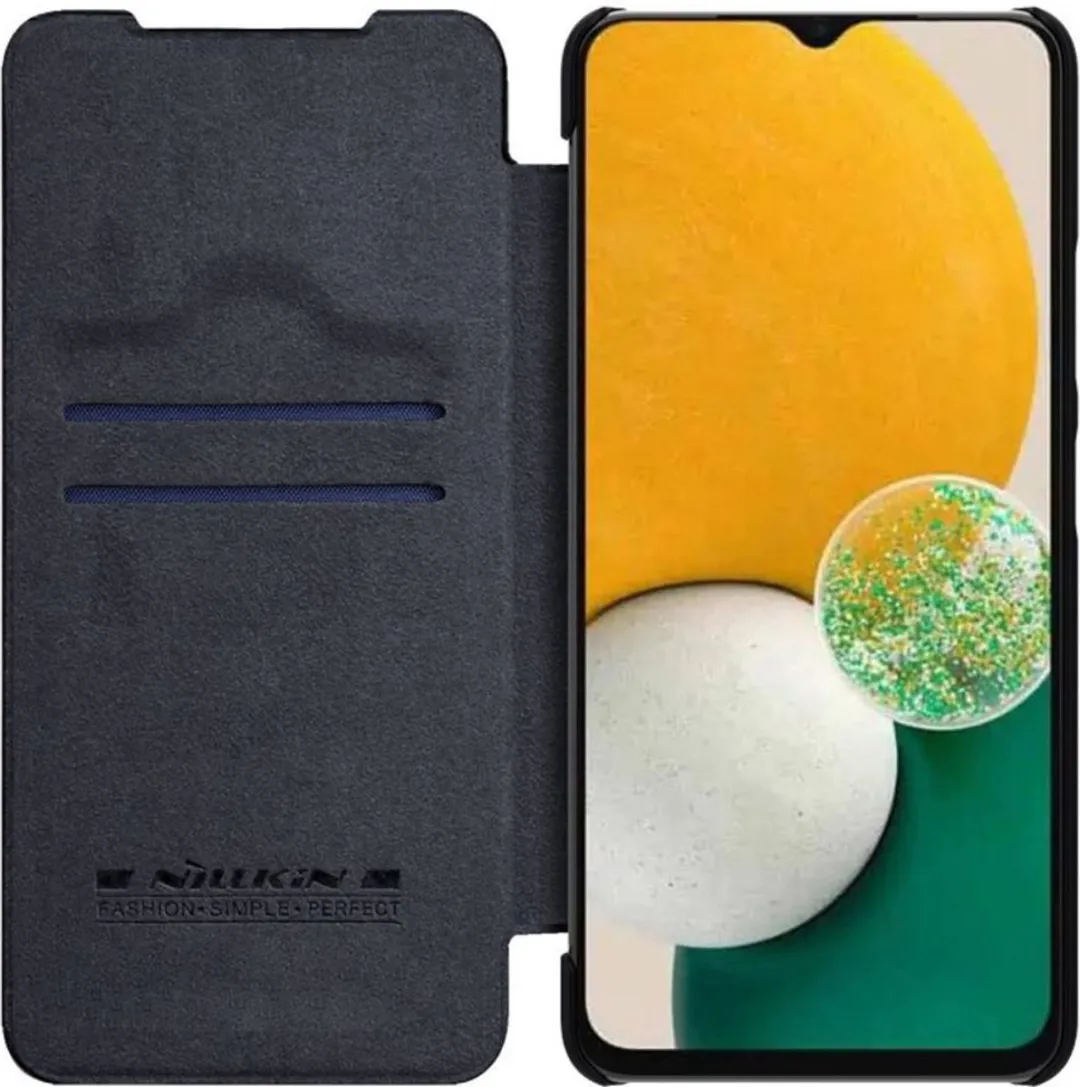 Nillkin Qin Samsung Galaxy A14 Hoesje - 2 Stuks - Zwart