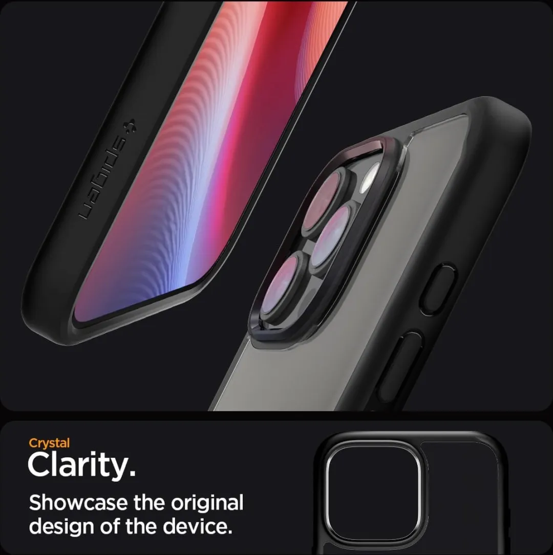 Spigen Ultra Hybrid ACS06701 Hoesje - iPhone 16 Pro Max - Transparant