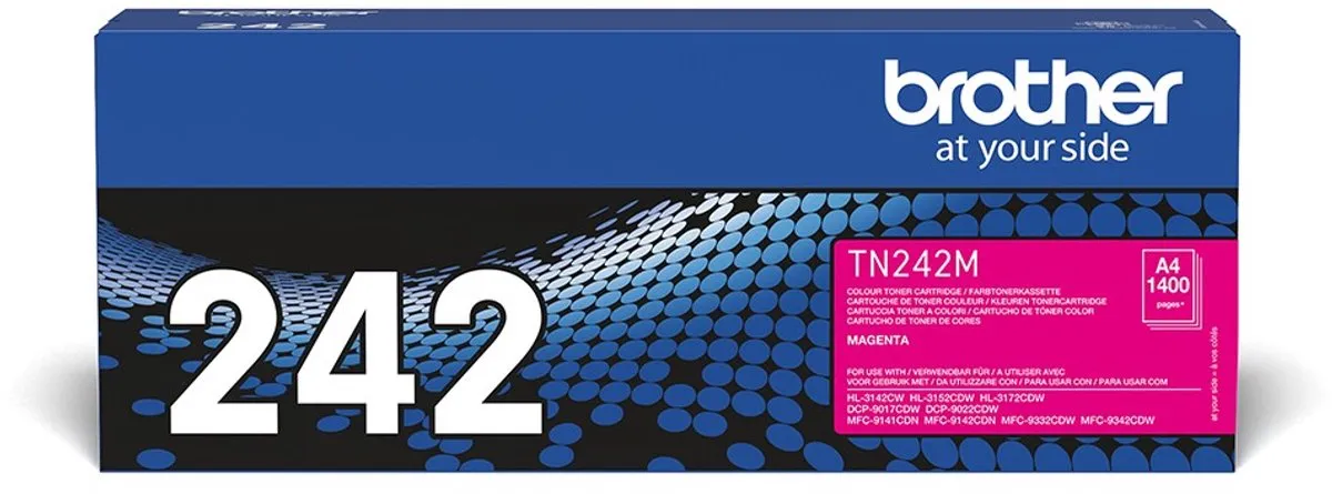 Brother TN-242M Tonercartridge - Magenta - 2500 Pagina's