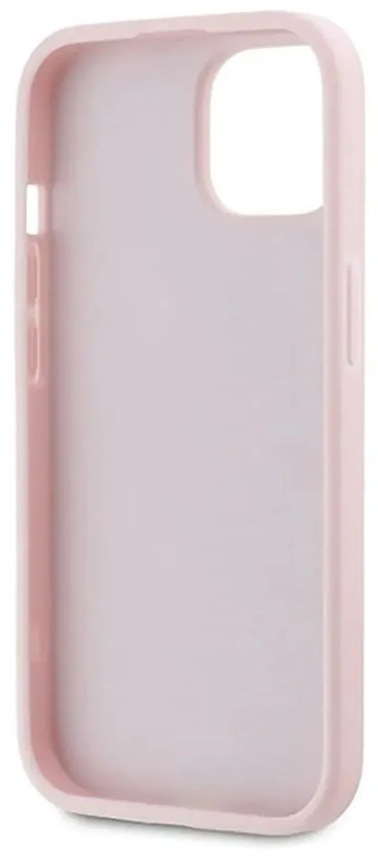 Karl Lagerfeld Diagonal Quilted Script Hoesje iPhone - Roze