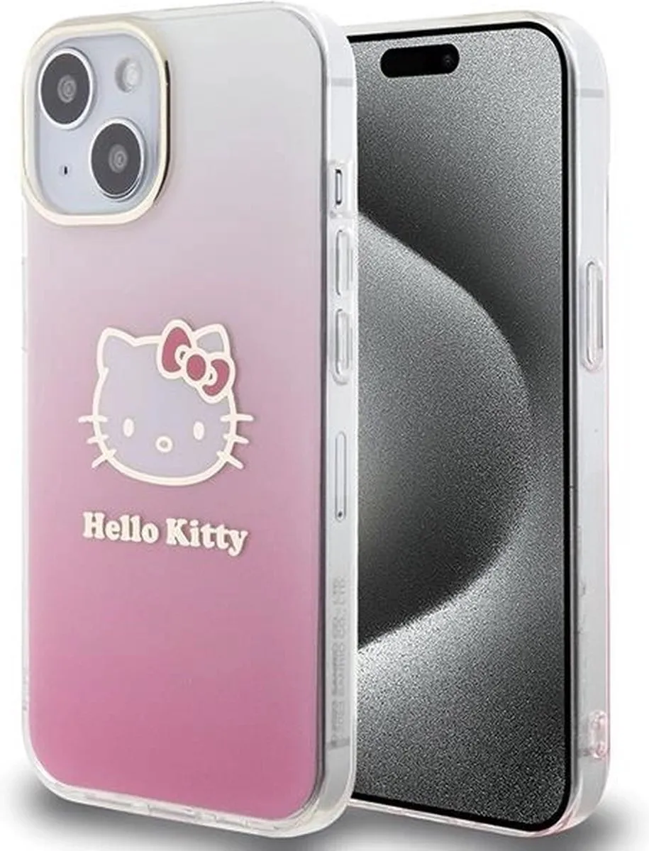 Hello Kitty IML Gradient iPhone Hoes 15 - Roze - afbeelding 2 van 2