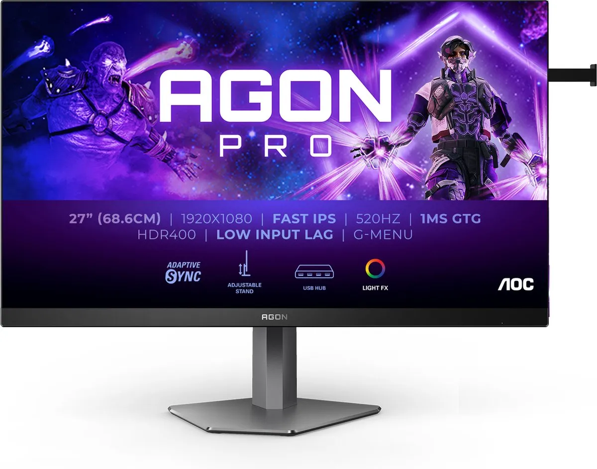 AOC AG276FK Gaming Monitor 27" Full HD - Zwart - afbeelding 6 van 6