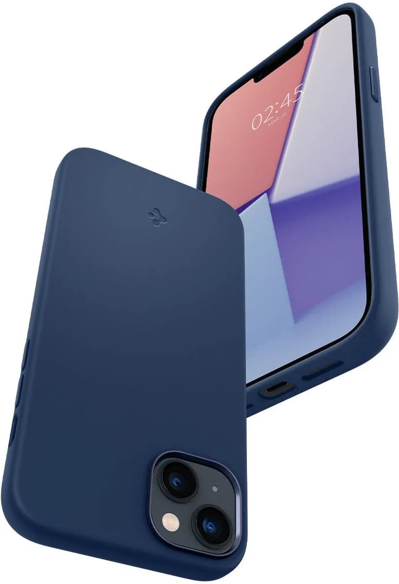 Spigen ACS05211 Silicone Hoesje - iPhone 14 Plus - MagSafe - Blauw