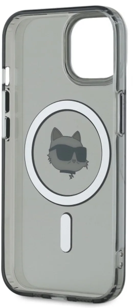 Karl Lagerfeld iPhone 15 Hoesje - Chouette Logo - Transparent
