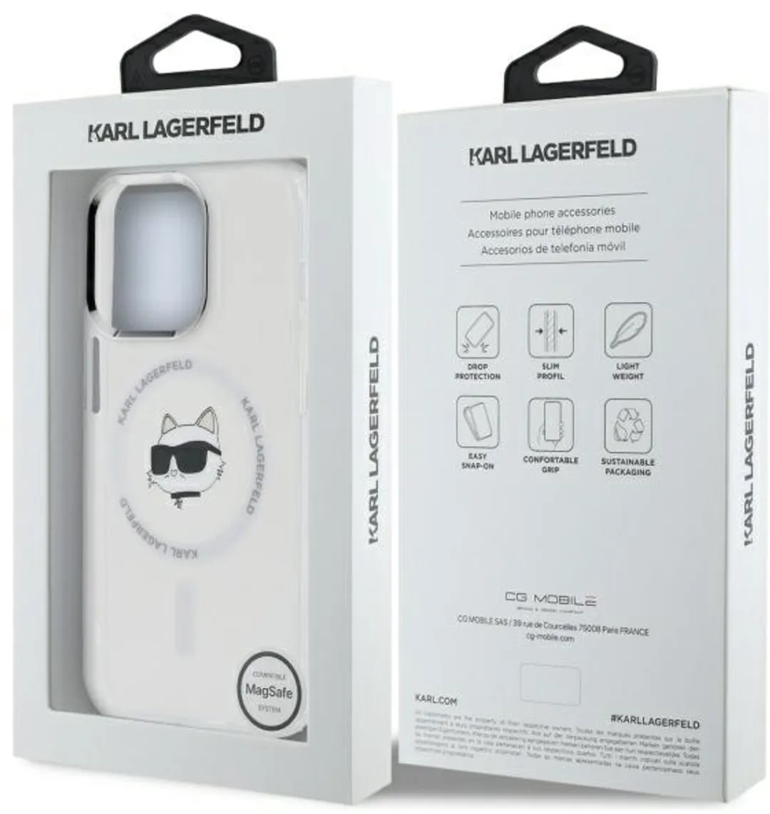 Karl Lagerfeld Hoesje KLHMP13LHL-SCHH iPhone 13 Pro 6.1" - Transparent