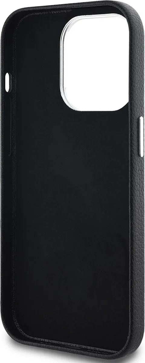 Karl Lagerfeld Backcase Hoesje iPhone 14 Pro Max - Effen Zwart