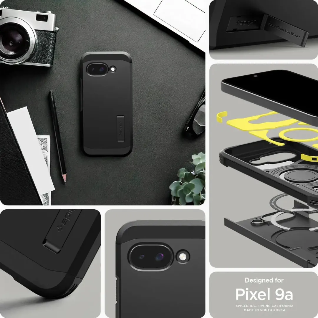 Spigen Tough Armor Back Cover - Google Pixel 9a - Zwart