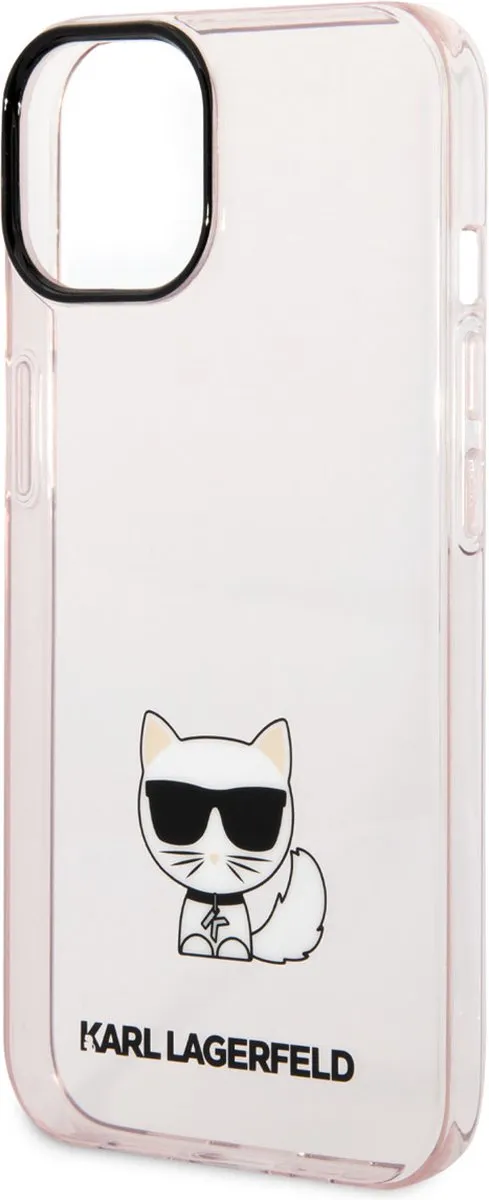 Karl Lagerfeld TPU Hoesje iPhone 14 Plus - Roze - MagSafe