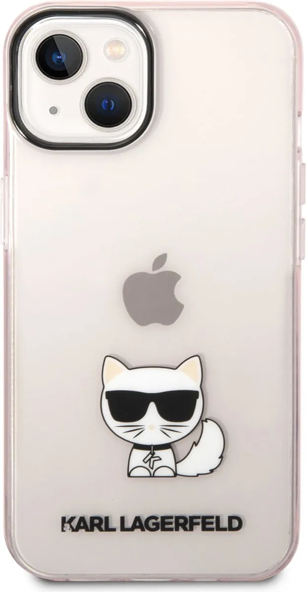 Karl Lagerfeld TPU Hoesje iPhone 14 Plus - Roze - MagSafe