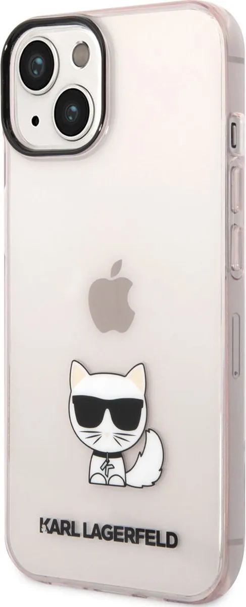 Karl Lagerfeld TPU Hoesje iPhone 14 Plus - Roze - MagSafe