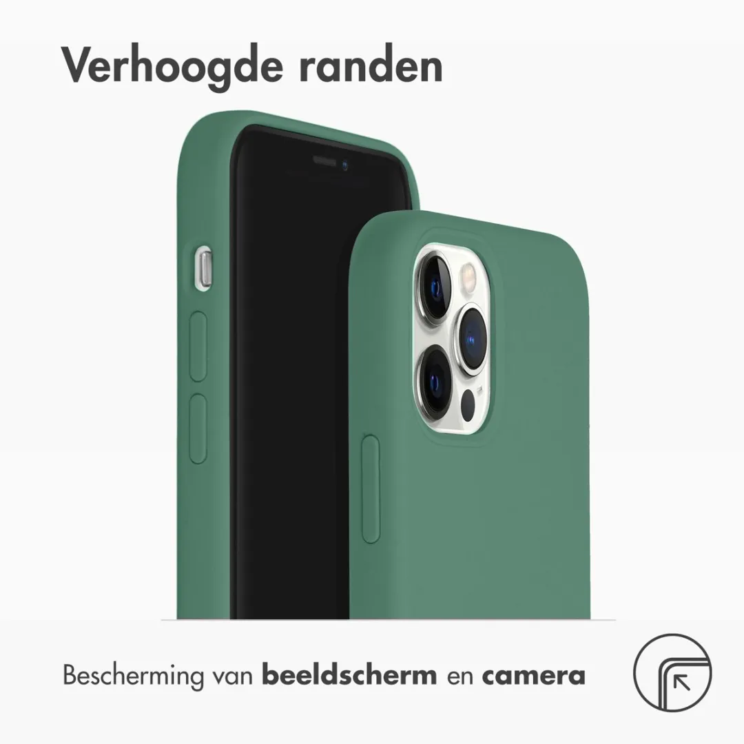 Accezz iPhone 12 Pro Hoesje Donkergroen - MagSafe