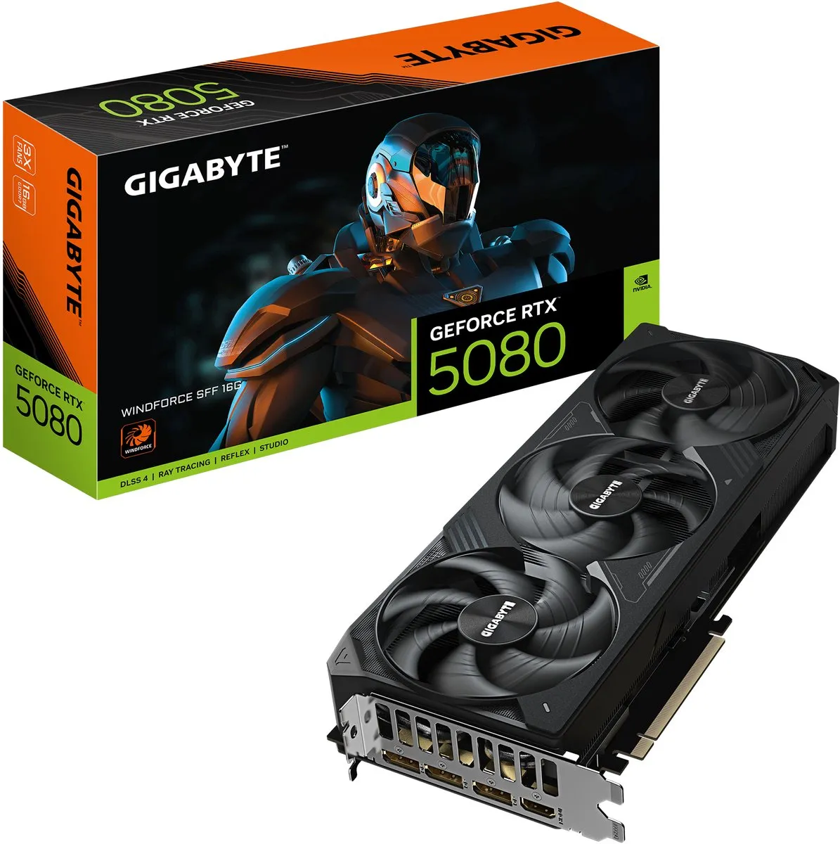 Gigabyte GeForce RTX 5080 WINDFORCE SFF GV-N5080WF3-16GD