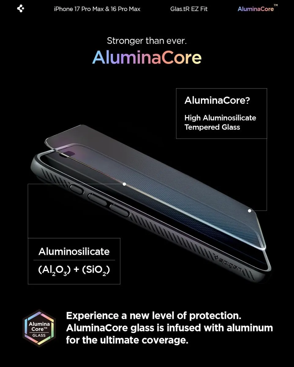 Spigen Glas.tR EZ Screenprotector iPhone 17 Pro Max - 2 Stuks