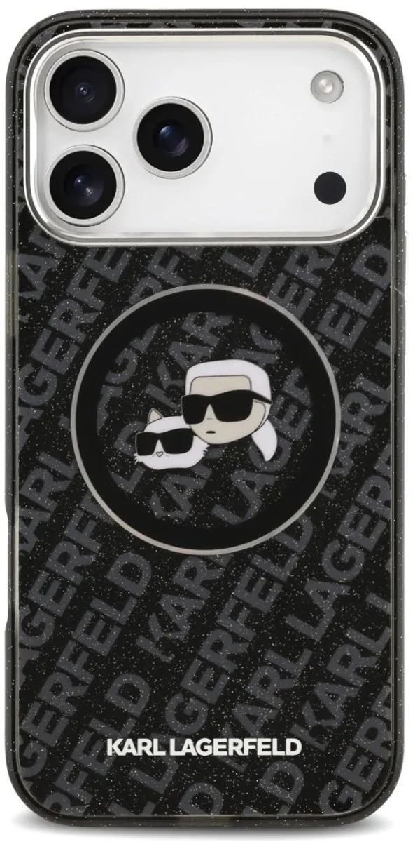 Karl Lagerfeld iPhone 17 Pro Max Hoesje - Magsafe - Zwart
