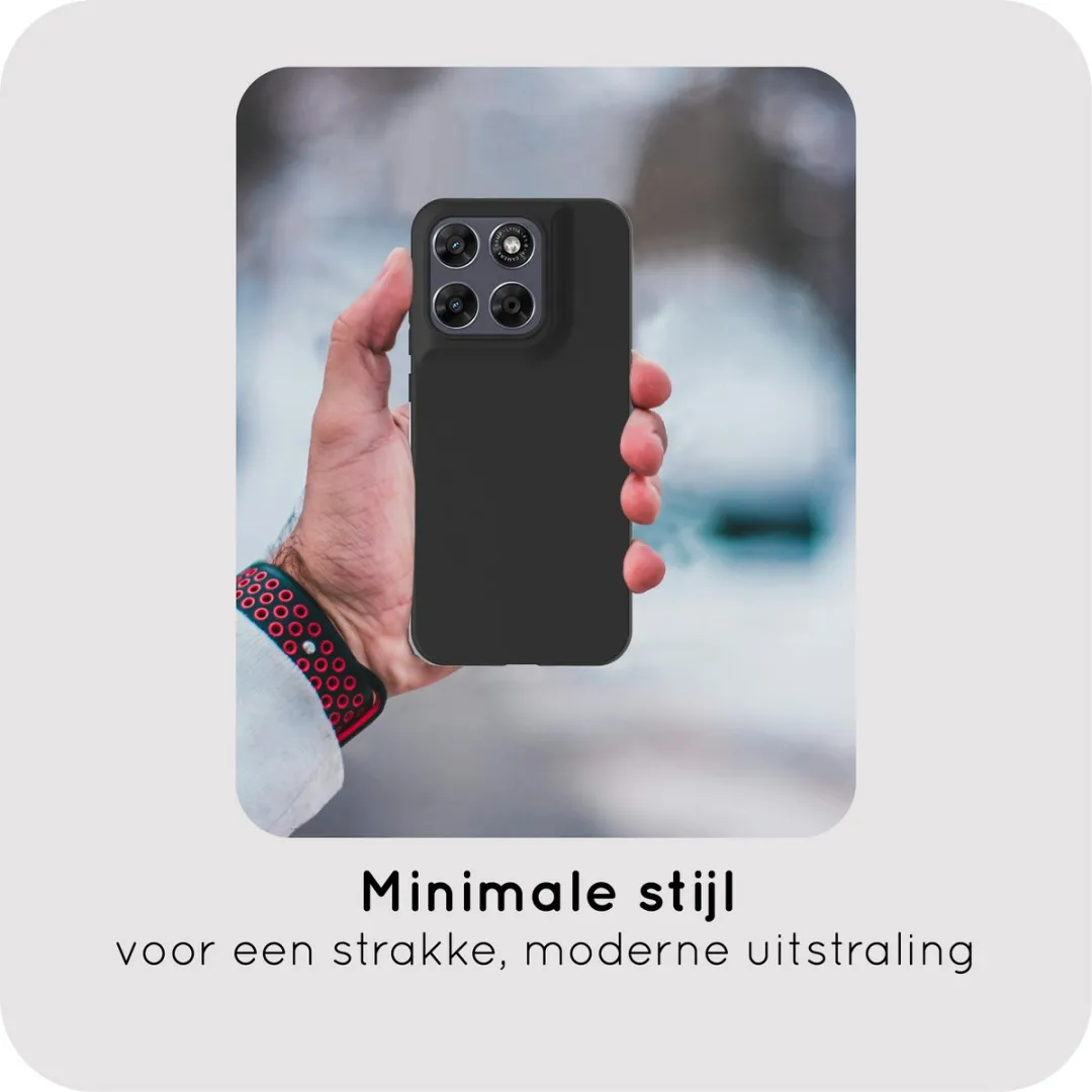 Just in Case Moto G67/G77 Siliconen Hoesje - Zwart