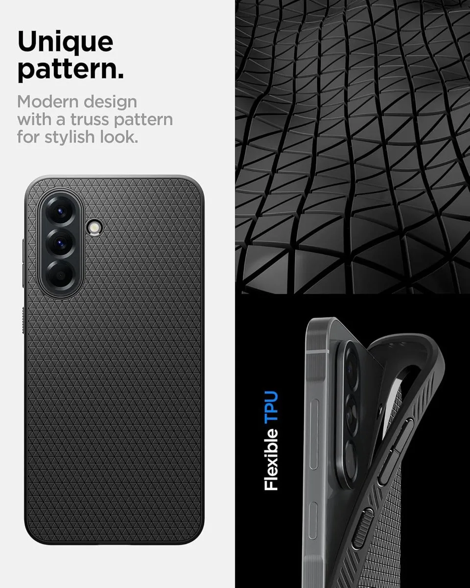 Spigen Liquid Air Back Cover Hoesje - Samsung Galaxy A56 - Zwart