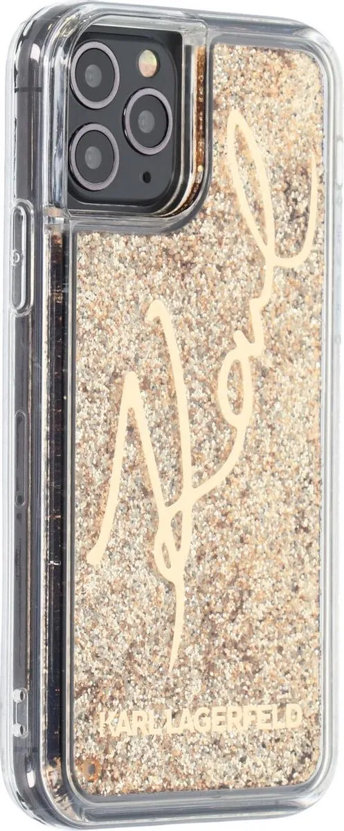 Karl Lagerfeld Signature Goud Hoesje iPhone 11 Pro