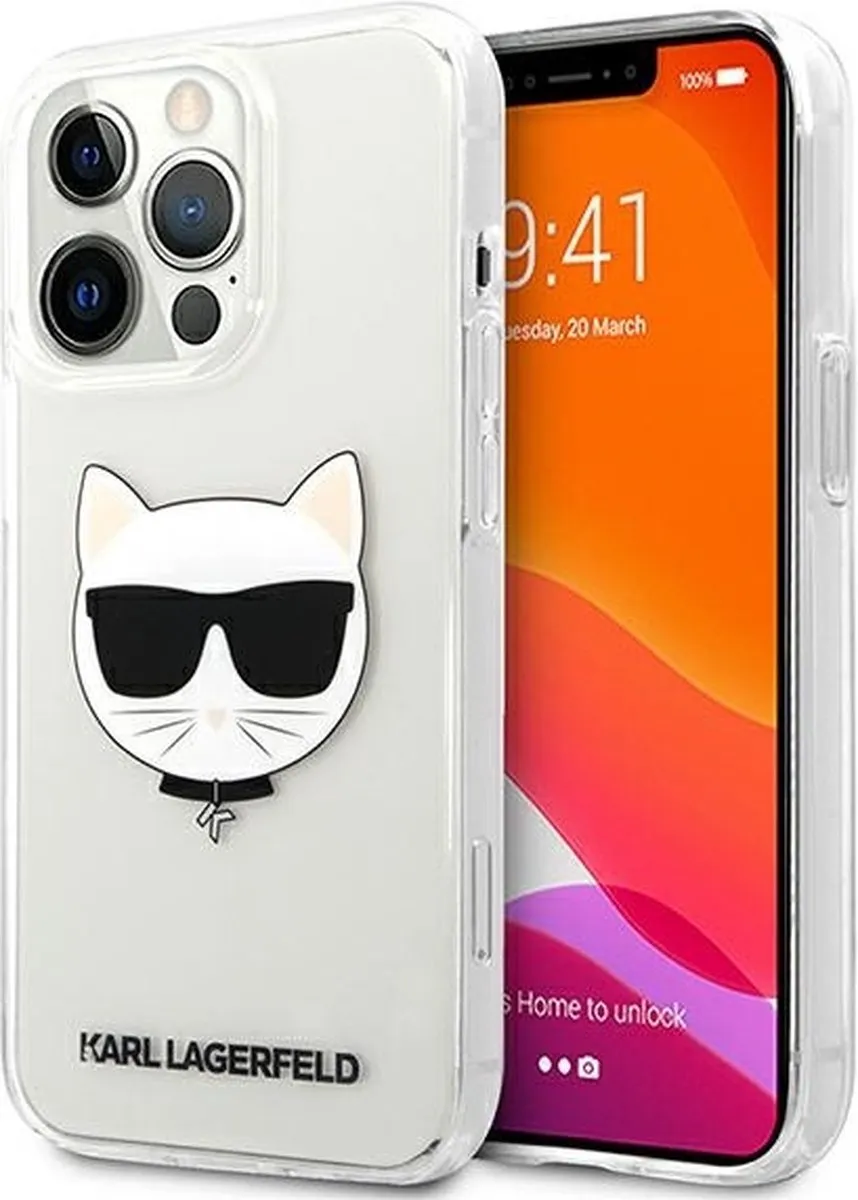 Karl Lagerfeld KLHCP13XCTR Hoesje iPhone 13 Pro Max - Transparant - afbeelding 6 van 6