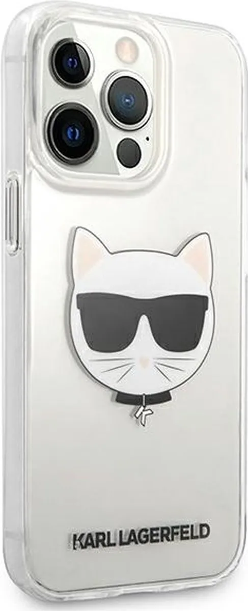 Karl Lagerfeld KLHCP13XCTR Hoesje iPhone 13 Pro Max - Transparant