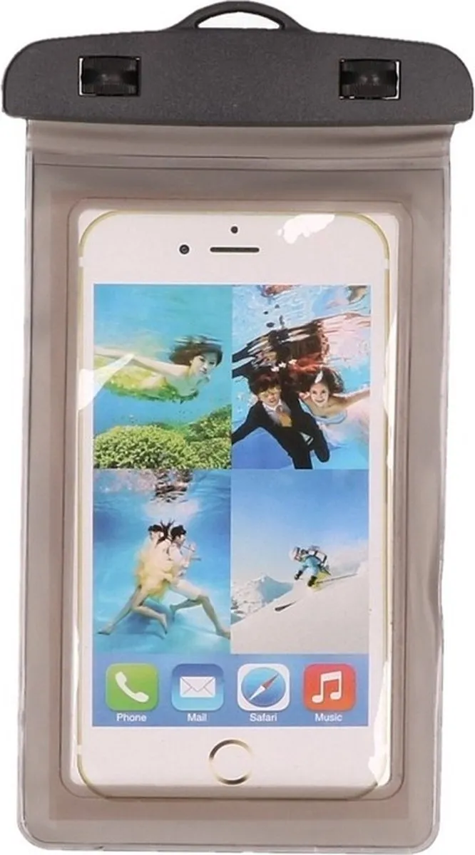 Bellatio Design Waterdicht Telefoonhoesje Grijs - Universeel