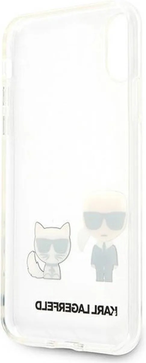 Karl Lagerfeld KLHCI65CKTR iPhone Xs Max Hoesje - Transparant