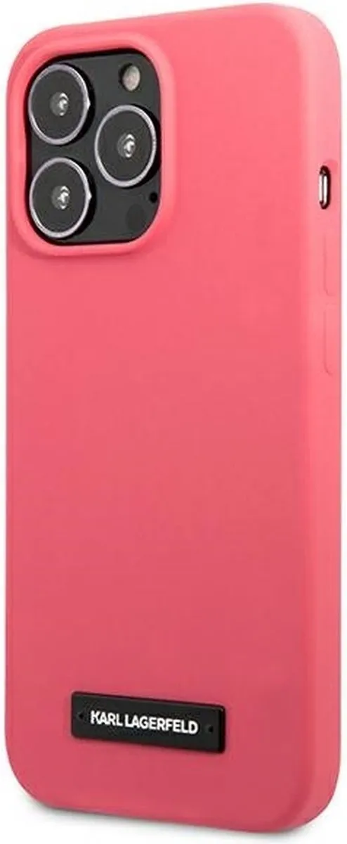 Karl Lagerfeld KLHCP13XSLMP1PI iPhone 13 Pro Max Hoesje - Roze