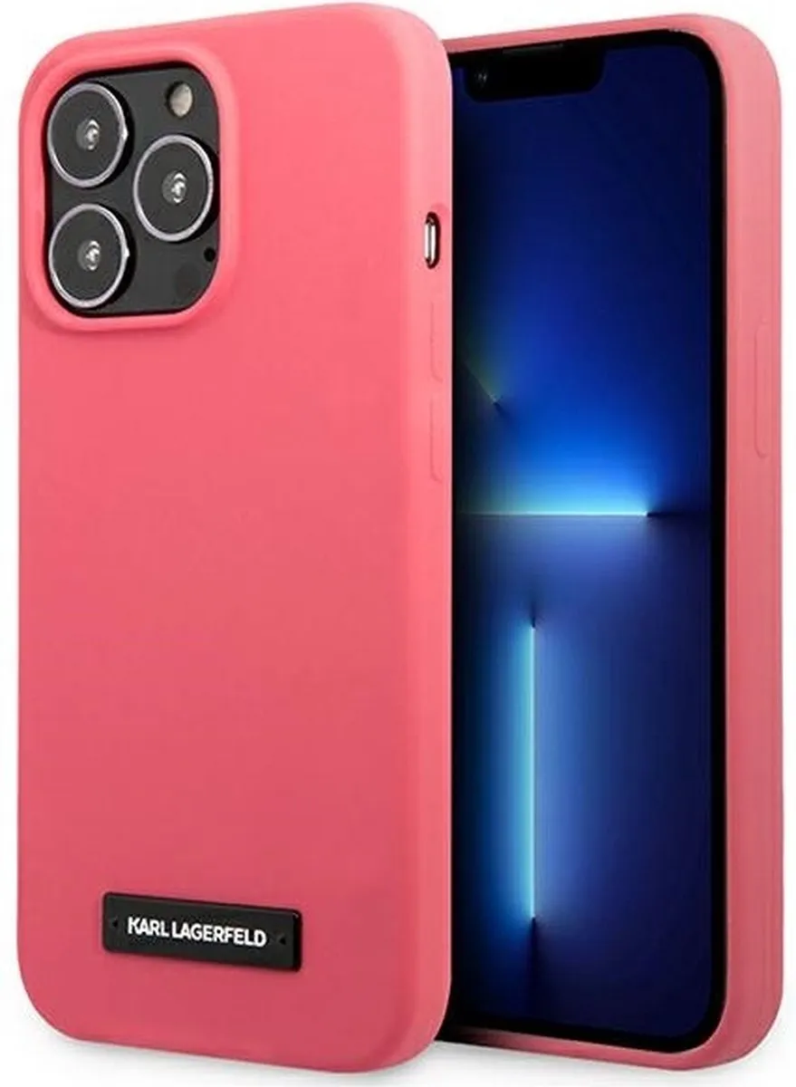 Karl Lagerfeld KLHCP13XSLMP1PI iPhone 13 Pro Max Hoesje - Roze