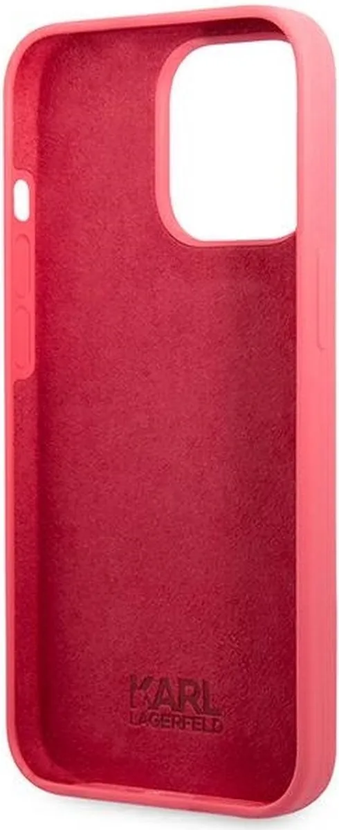 Karl Lagerfeld KLHCP13XSLMP1PI iPhone 13 Pro Max Hoesje - Roze