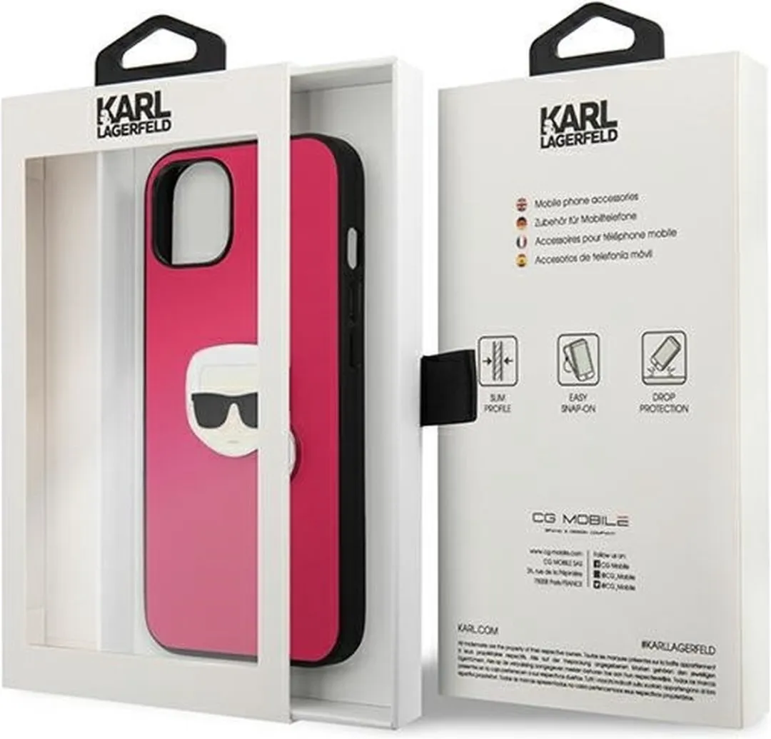 Karl Lagerfeld KLHCP13SPKMP iPhone 13 mini Hoesje - Roze