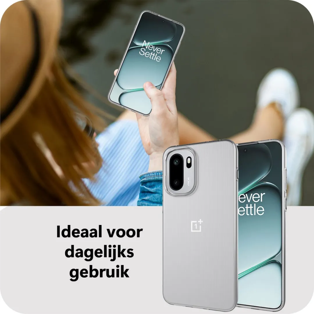 Just in Case Siliconen Hoesje OnePlus 15R MON2829KL0 - Transparant - afbeelding 6 van 6