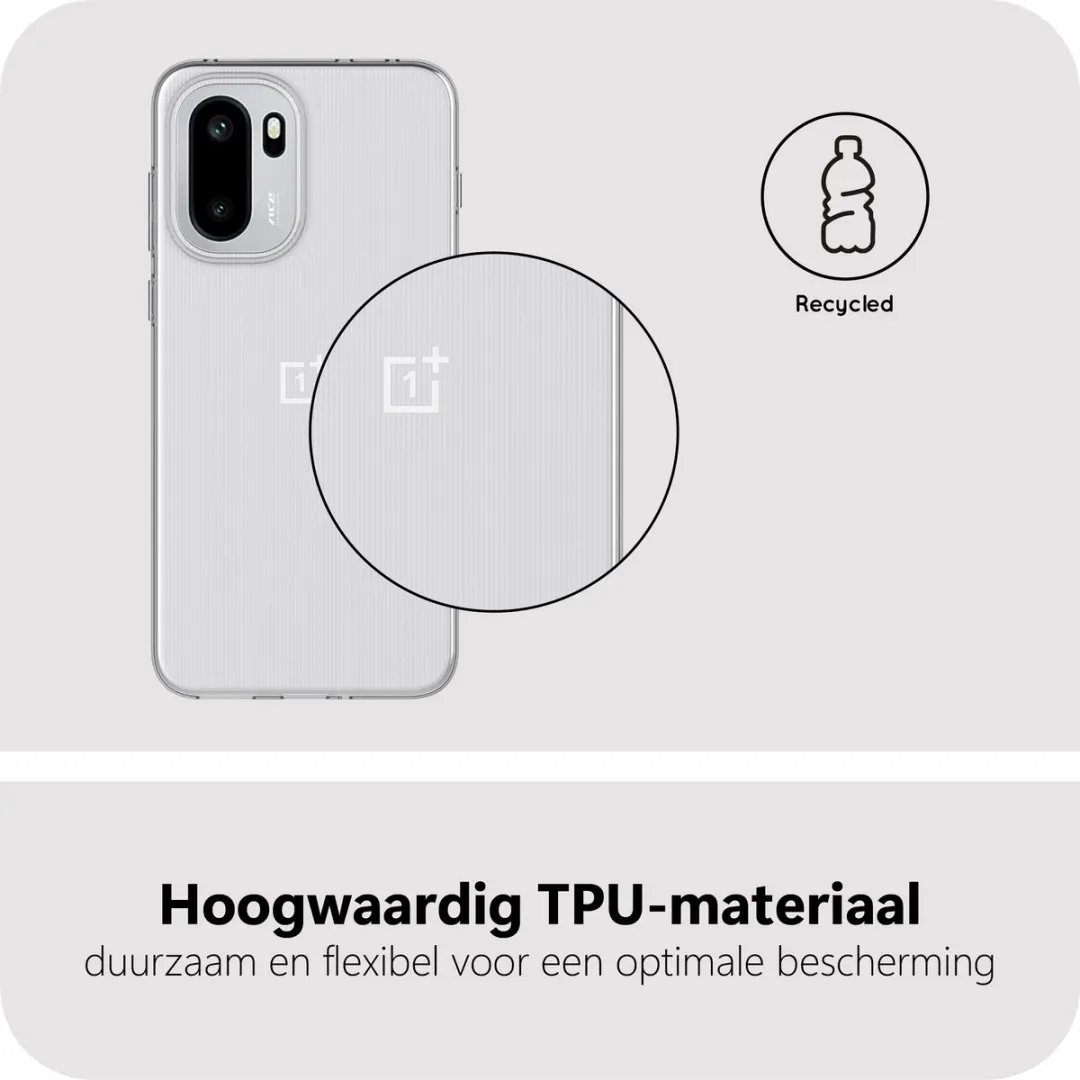 Just in Case Siliconen Hoesje OnePlus 15R MON2829KL0 - Transparant