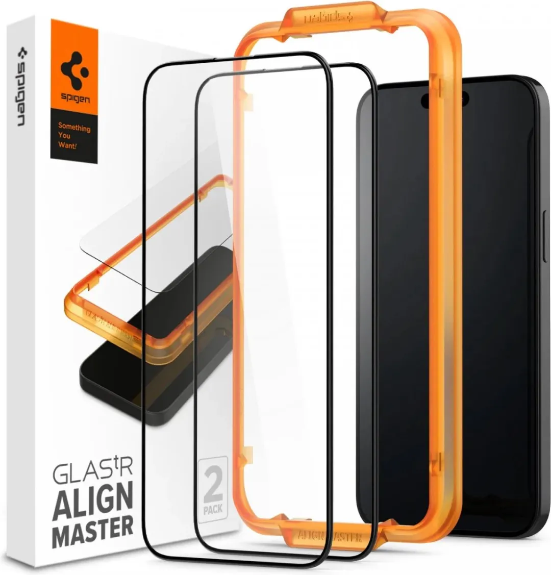 Spigen AlignMaster iPhone 15 Plus Tempered Glass