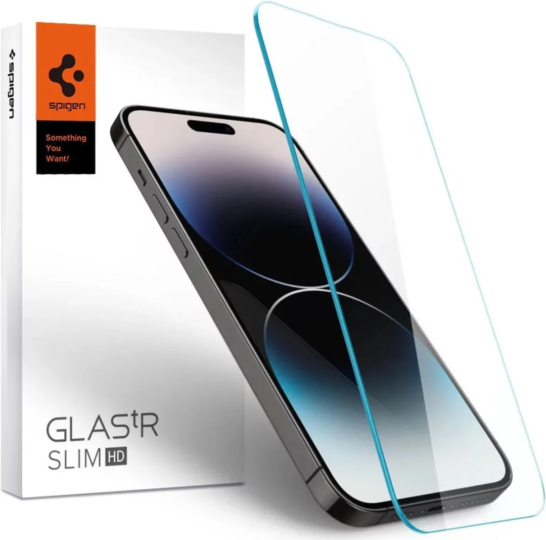 Spigen Glas.tR Slim HD Screenprotector - iPhone 14 Pro Max - Transparant