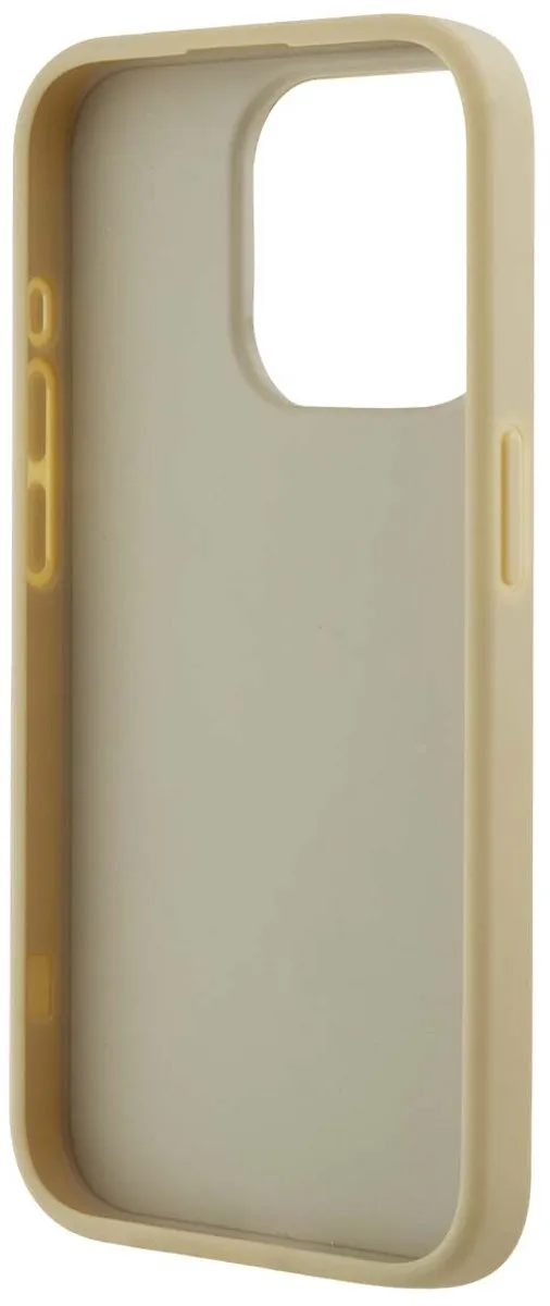 Karl Lagerfeld Hoesje iPhone 15 Pro Max Gekreukeld PU - Goud