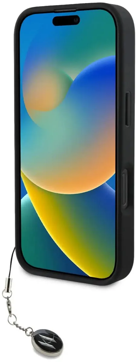 Karl Lagerfeld Backcover iPhone 16 Pro Saffiano - Zwart 3666339320065