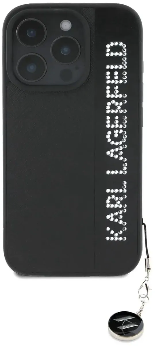 Karl Lagerfeld Backcover iPhone 16 Pro Saffiano - Zwart 3666339320065