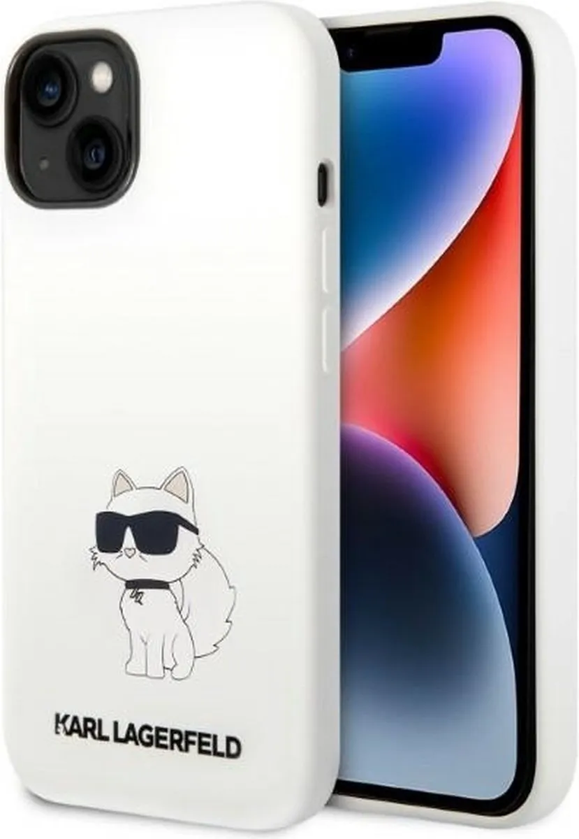 Karl Lagerfeld KLHMP14MSNCHBCH iPhone 14 Plus Hoesje - MagSafe - Wit